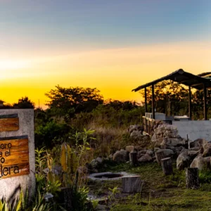 vista del atardecer de la cabañas en boquete Panamá